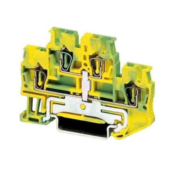 Morsettiera 0,08-4Qmm Gn-Ge - Morsettiera Di Messa A Terra 2 Poli 5,2 Mm Sttb 2,5-PE-image