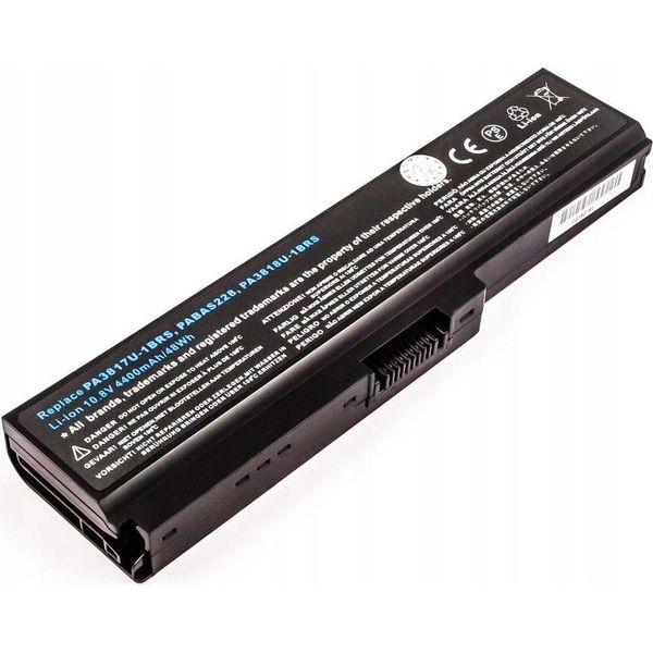Batteria Coreparts (Equivalente A: Toshiba PA3817U-1BAS, Toshiba PA3818U-1BRS, Toshiba PA3817U-1BRS, Toshiba PABAS228, Toshiba PABAS227)-image
