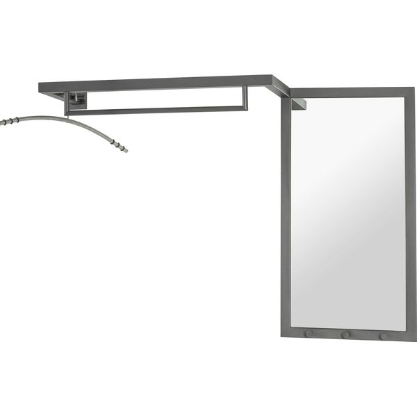 Haku MöBel Appendiabiti A Muro Specchio Antracite - Metallo, Specchio, L/H/D: 108X75X26 Cm-image