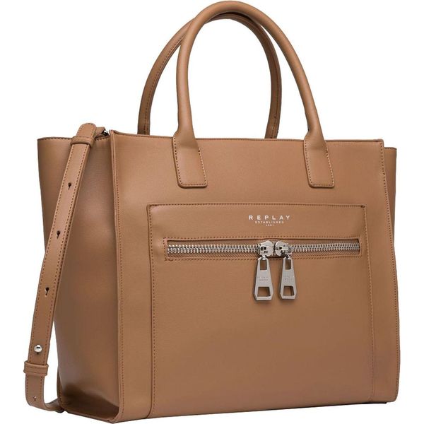 Replay Borsetta Borsa A Tracolla Handbag Dirty Pale Beige Marrone Chiaro-image
