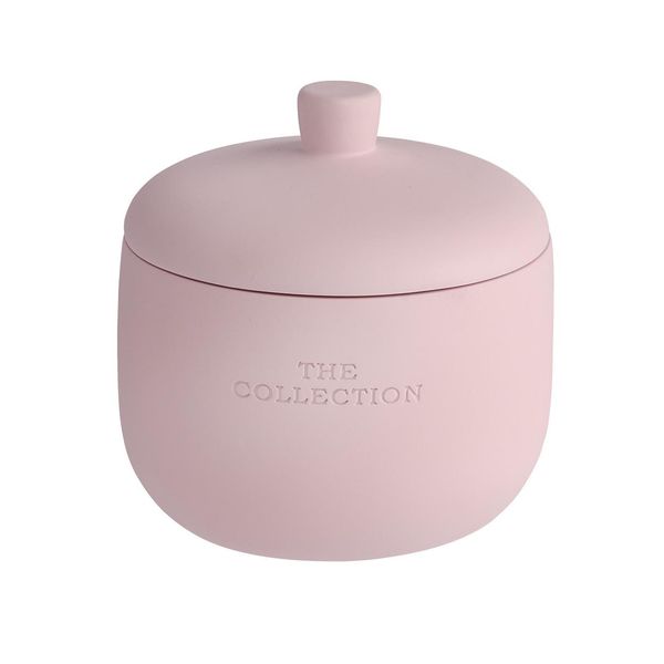 Wenko Scatola Con Coperchio Porta Gioielli Cosmetici Scatola Rosa Bagno Wc Ø11X11Cm-image