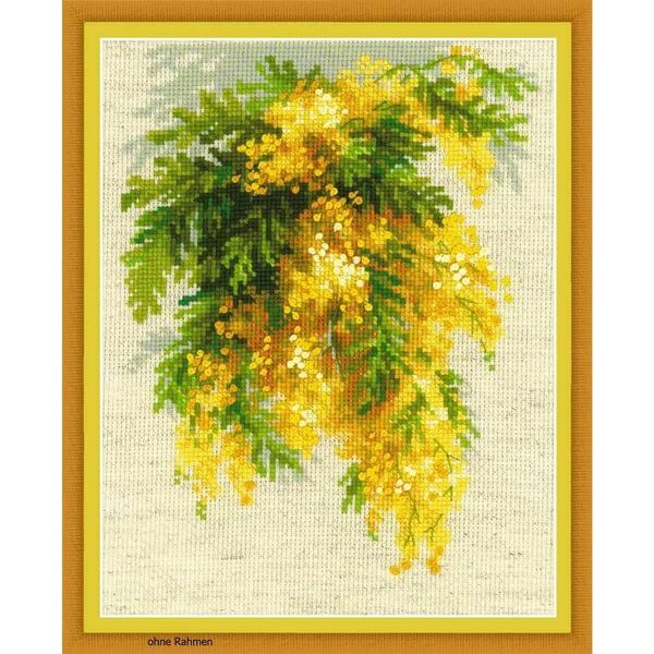 Set Per Punto Croce Riolis "Mimosa"", Schema Contato"-image