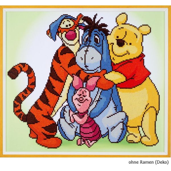 Modello Fuori Produzione Vervaco Diamante Pittura Confezione Disney Winnie & Friends-image
