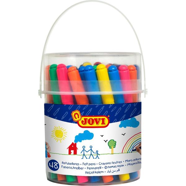 Jovi 1748 Jovi Jumbo Filzstifte Farbsortiert, 48 St.-image