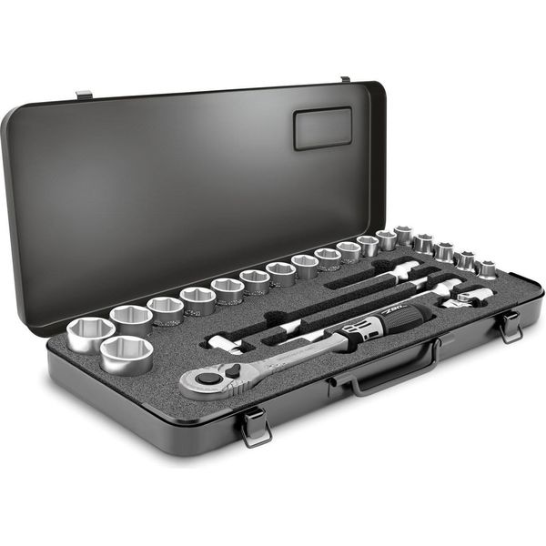 Set Di Chiavi A Bussola, A 12 Punte, 23 Pezzi, 12,5 Mm (1/2"): 10-32 M"-image