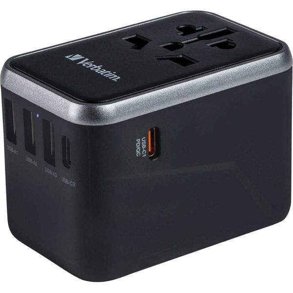Verbatim Uni.Travel Adapt.Uta-04 USB-C 61W 2Xusb-C 3Xusb-A 49546-image