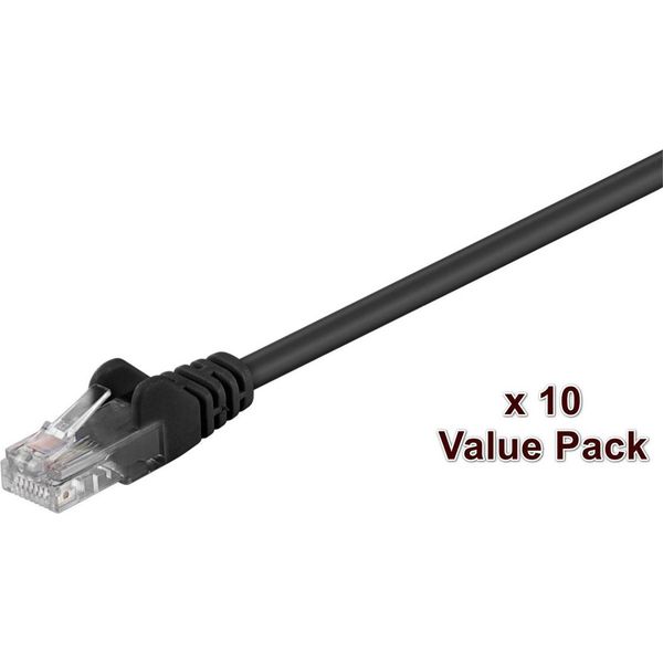 Microconnect V-UTP502SVP Cavo Di Rete Nero Cat5E U/Utp (Utp) Da 2 M (V-UTP502SVALUEPACKAGE)-image
