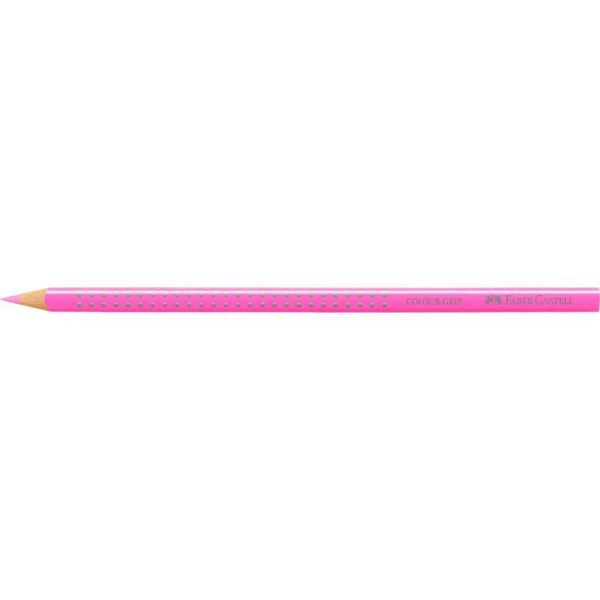 Faber-Castell 112414 FABER-CASTELL Matita Colorata Triangolare Colour Grip, Rosa Neon-image