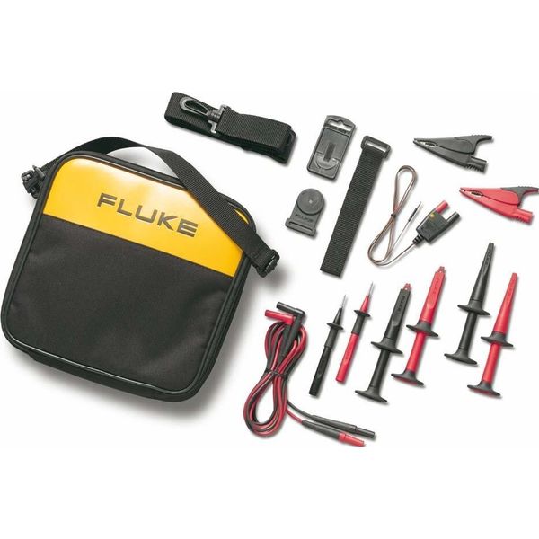 Fluke TLK289 Set Di Puntali Di Sicurezza Terminali Pick-Off, Spina 4 Mm, Sonda Di Test Spina 4 Mm Rosso, Nero 1 Pz-image