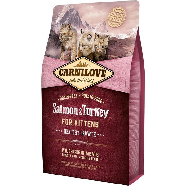 Carnilove Per Gattini Crescita Sana Salmone & Tacchino 2 Kg-image
