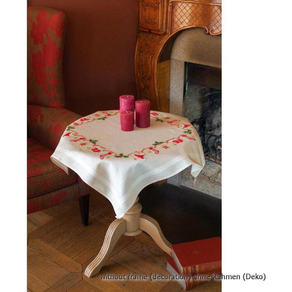 Vervaco Set Di Ricami Per Tovaglie Stampate "Christmassy"", Ricamo Disegnato"-image