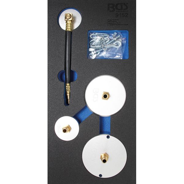 Bgs Carrello Da Officina 1/3: Set Di Adattatori Per Spurgo Freni Ad Aria Compressa 4 Pezzi - 9152-image