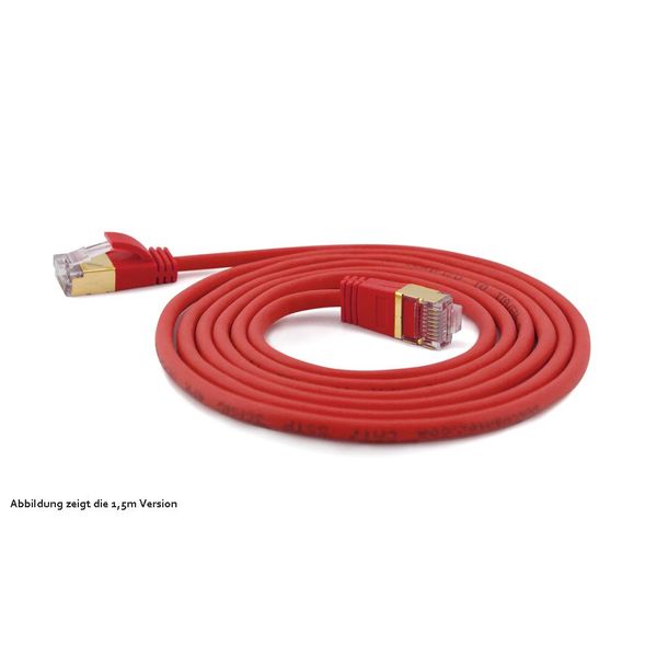 Wantec 7159 Wantec Patchkabel Sstp CAT7 Ste. Cat6A D=4Mm 1,00M Rot-image