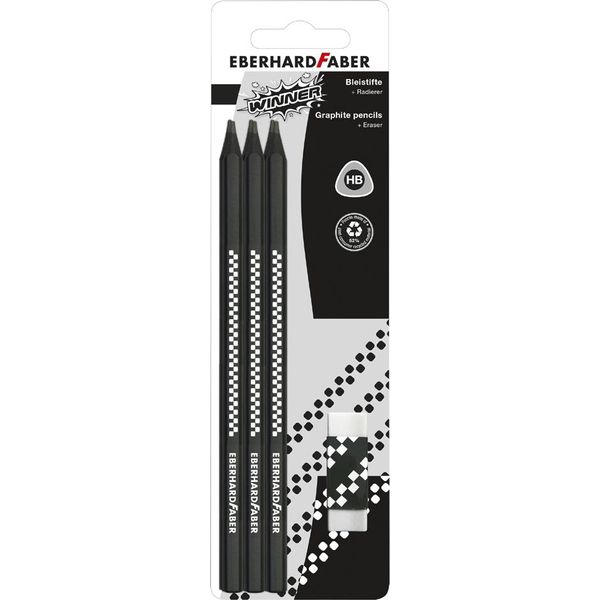 Eberhard Faber 510198 Set Di Matite Eberhard Faber Winner, Hb, Nero, 7 Pezzi-image