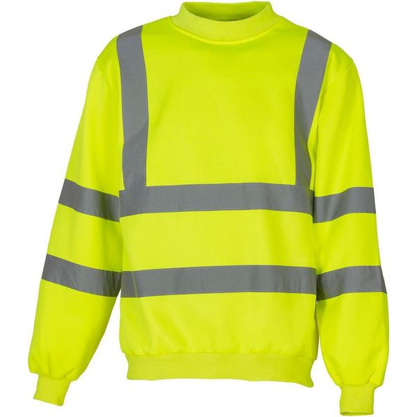 Yoko HVJ510 | Felpa Fluo - Felpa Di Sicurezza Hivis - Colore: Giallo Fluo - Taglia: 3XL-image