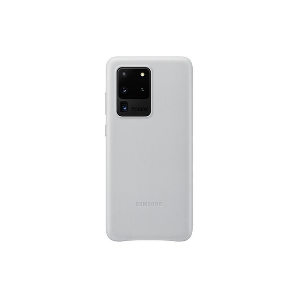 Samsung EF-VG988LSEGEU Samsung Leather Cover Handy-Cover FüR Samsung Galaxy S20 Ultra Hellgrau-image
