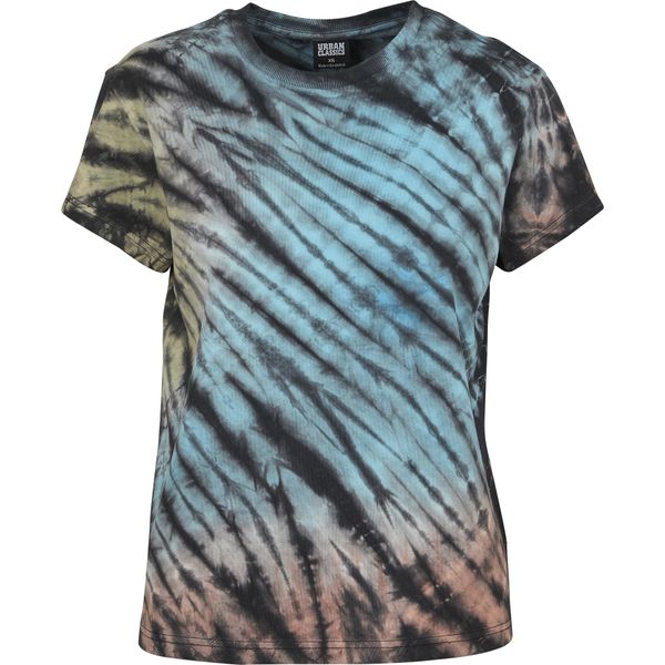 Urban Classics Donna - Camicia Boyfriend Tie Dye Schwarz - S-image