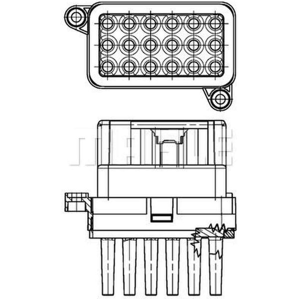 Mahle Original Abr 95 000P Regolatore Di Soffiaggio Interno Per Ford S-MAX (WA6) Kuga I-image
