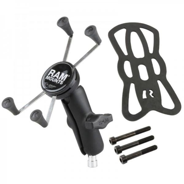 Ram Mounts Supporto Per Telefono A Braccio Medio X-Grip® Con Base Per Montaggio Su Barra - Telefoni Grandi-image