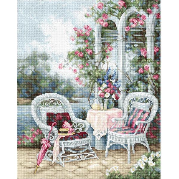 Luca-S Set Punto Croce "Victorian Memories"; Schema Di Conteggio, 28,5X35,5Cm-image
