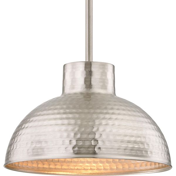 Lampada A Sospensione Mini In Nichel Spazzolato Con 1 Sorgente Luminosa-image