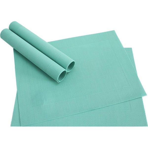 Tovaglietta Borda 4 Pezzi Verde Menta Come Decorazione Della Tavola-image