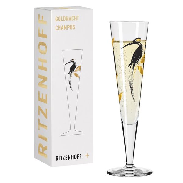 Ritzenhoff Goldnacht Champagnerglas 021, Andrea Arnolt, Kristallglas, 205 Ml, 1071021-image