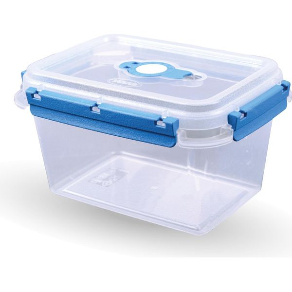 Scatola Per La Conservazione Degli Alimenti ( 1500 Ml ) - Blu - Scatola Per La Conservazione Degli Alimenti, Scatola Per Il Pranzo, Ermetica Senza Bpa, Scatola Per La Preparazione Dei Pasti, Ciotola-image