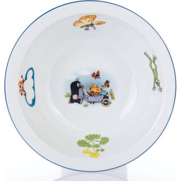 Thun 1794 Ciotola Per Bambini, Praktik, Porcellana Ceca, 16 Cm, Striscia Blu, Thun-image