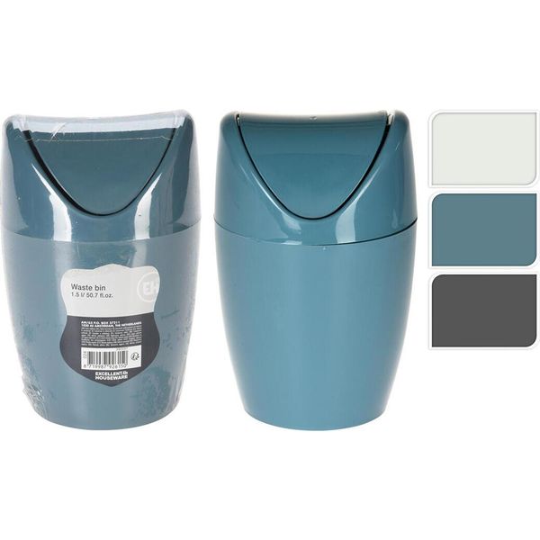 Cestino 1,5L Rotondo Ph Mix Colori-image