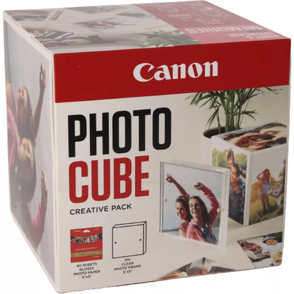 Canon PP-201 13X13 Cm Photo Cube Creative Pack Bianco Rosa 40 Bl.-image