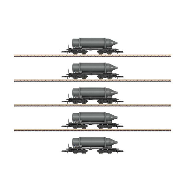 MäRklin 82092 Z Set Di 5 Carri Per Bottiglie In Carburo Skw Trostberg Ag-image