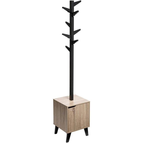5 Five Simply Smart - Appendiabiti In Rovere Naturale Look "Ceda"" Nero"-image