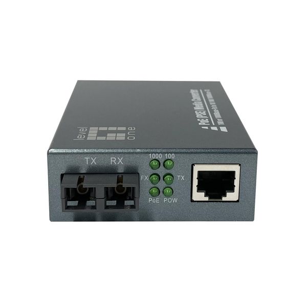 Level One GVT-2013 Convertitore Levelone GVT-2013 Da 10/100/1000T>RJ45 A Sc Mm Pse-image