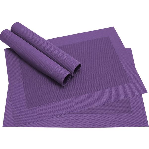 Tovaglietta Borda 4 Pezzi Viola Viola Tovaglietta Come Decorazione Della Tavola-image