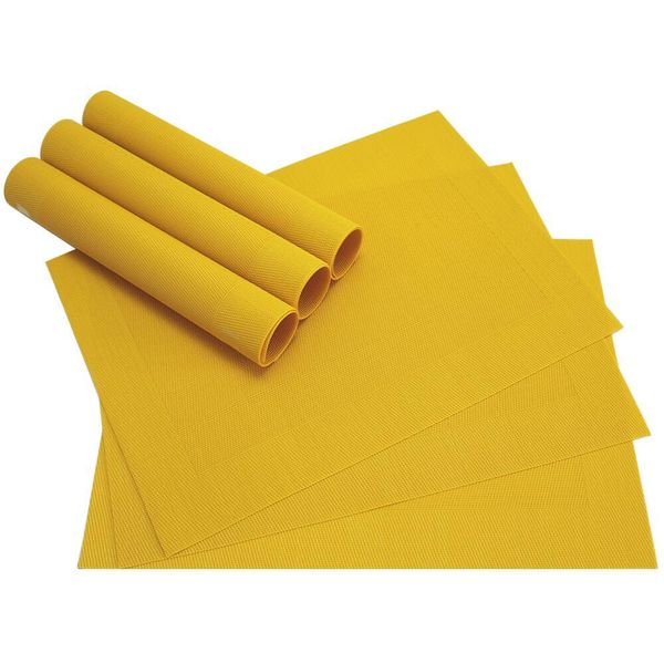 Tovaglietta Borda 6 Giallo Tovaglietta Come Decorazione Della Tavola-image