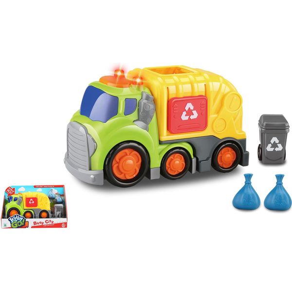 Kiddygo Camion Della Spazzatura Giocattolo Con Luce E Suono 19,5 Cm Auto-image