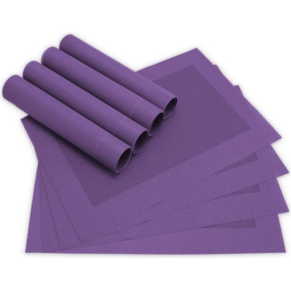 Set Di 8 Tovagliette Viola Borda Come Tovagliette Da Tavola-image