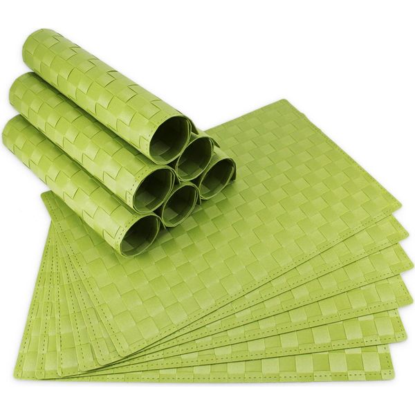 Tovagliette Modern Set Di 12 Verde Chiaro Come Tovagliette Da Tavola-image