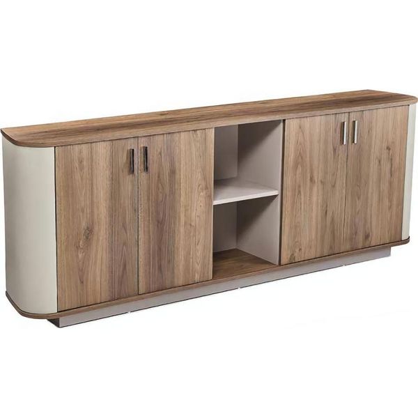Credenza Ufficio Credenza Beige Marrone Studio-image
