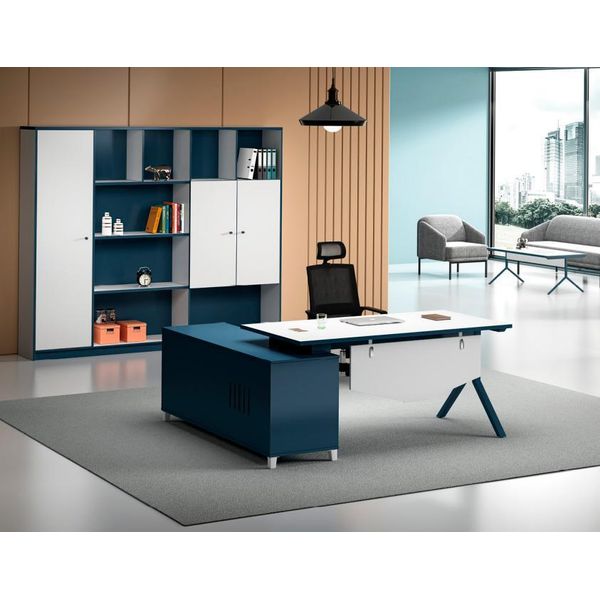 Elegante Suite Da Studio Armadio Da Ufficio Di Design Scrivania Moderna-image