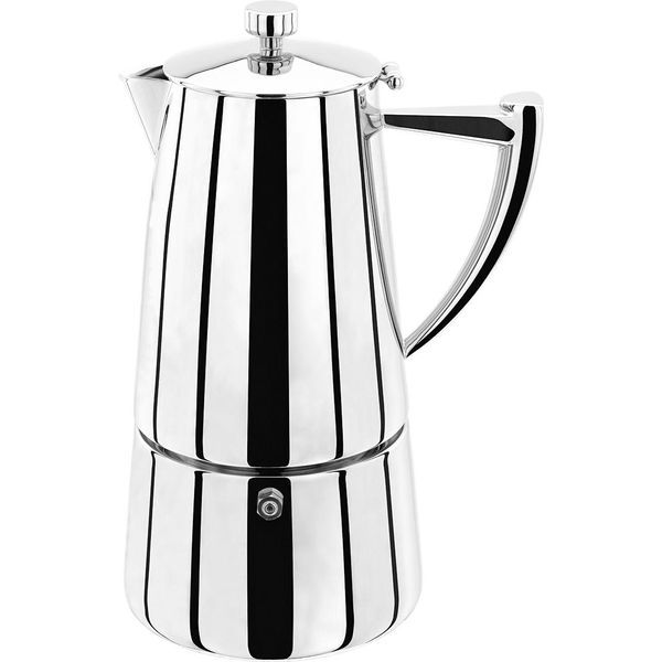 Caffettiera Stellar, Acciaio Inox, 15X10,5X21 Cm, 6 Porzioni, Argento-image