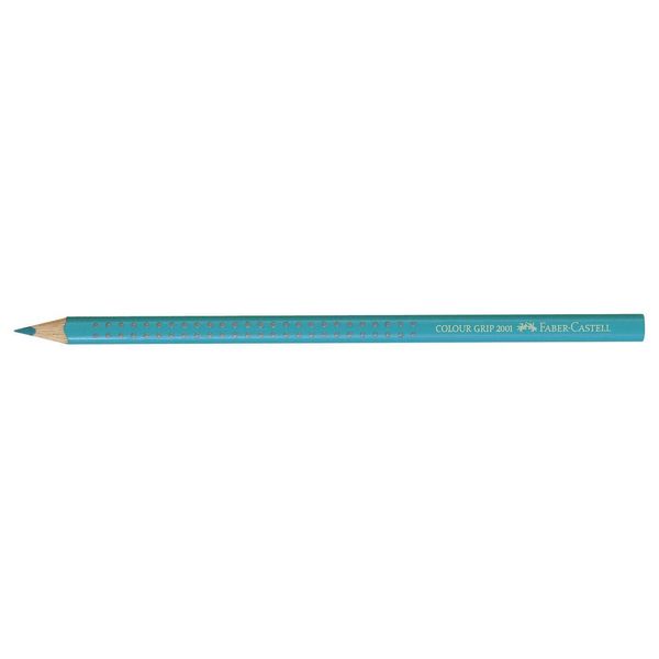 12X Faber-Castell 112456 Matita Colorata Colour Grip - Verde Cobalto-image