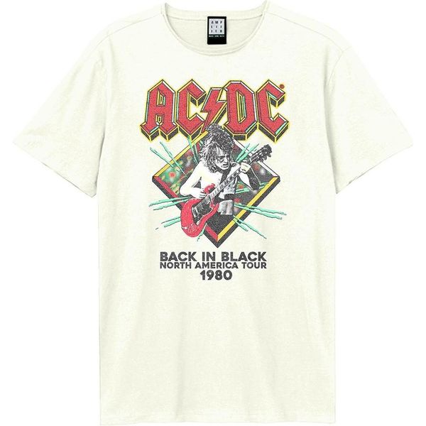 Amplified - Maglietta "North America Tour 80"" Per Uomo/Donna Unisex GD1713 (3XL) (Bianco Sporco)"-image