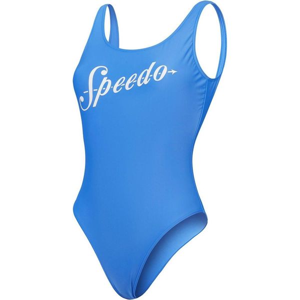 Speedo - GT6068 Costume Da Bagno A Dorso Basso Da Donna (42 De) (Blu)-image