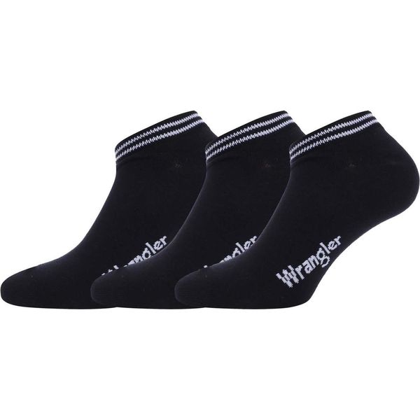 Wrangler - Calze Da Uomo/Donna Unisex (Confezione Da 3) GT6513 (43 Eu - 45,5 Eu) (Nero)-image