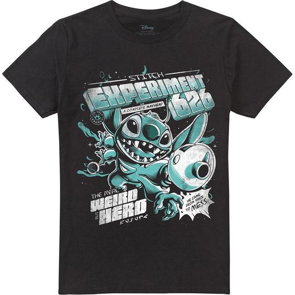 Lilo & Stitch - Maglietta "Experiment 626"" Per Uomo/Donna Unisex TV19865 (L) (Nero)"-image