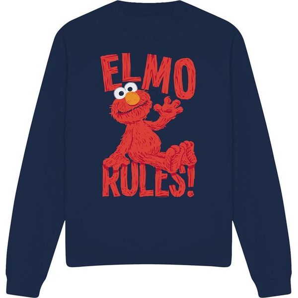 Sesame Street - Felpa "Rules"" Per Bambini/Ragazzi Unisex TV19921 (S) (Marine)"-image