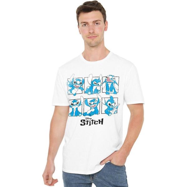 Lilo & Stitch - Maglietta Unisex Uomo/Donna TV20170 (3XL) (Bianco)-image