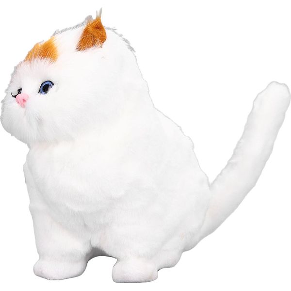 Animale Di Simulazione Bella Bambola Di Gatto Di Simulazione Realistica Con Suono Per Bambini Regalo Decorazione Della Casa-image